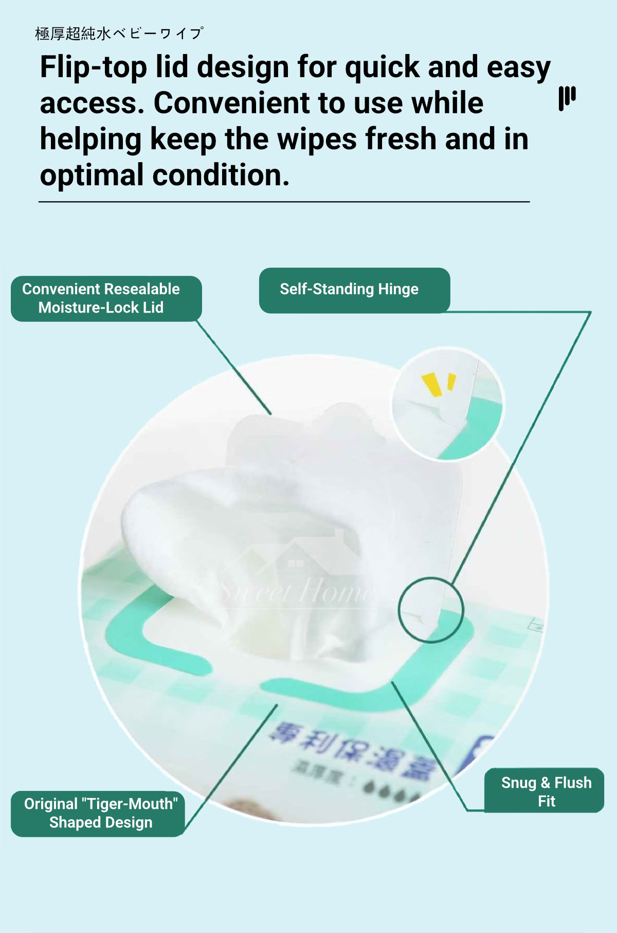 Clean Family-Extra-Thick Ultra-Pure Water Baby Wipes-6